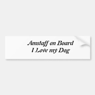 AutoSticker Amstaff Bumper Sticker