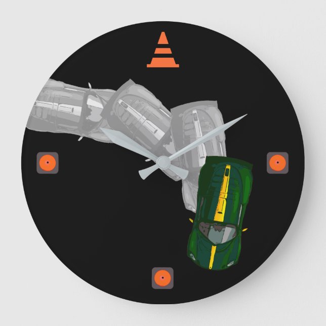 AUTOX-Green Large Clock (Front)