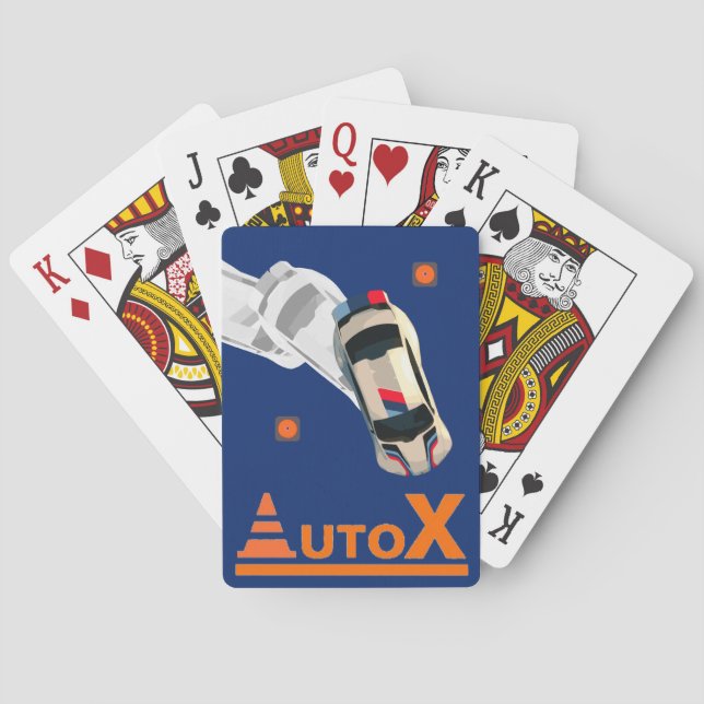 AUTOX-White Playing Cards (Back)