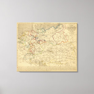 Autriche, Prusse, Confed Germanique, Pologne Canvas Print