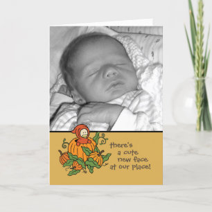 Autum Baby Birth Announcement (Boy or Girl)