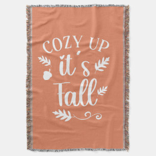 Autum, Fall Orange Throw Blanket