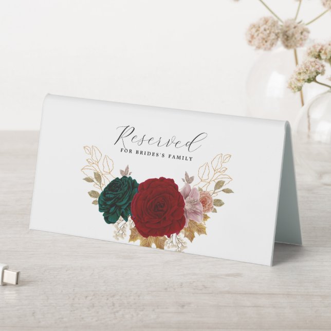 Autumanal Gold Burgundy Emerald Greeny Seating  (In SItu (Table))