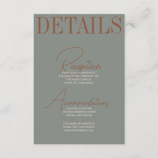 Autumb Bold and Retro Enclosure Card