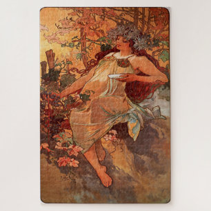 Autumn 1896: An Art Nouveau by Mucha Jigsaw Puzzle