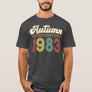 Autumn 198340th Birthday Retro Vintage Personalise T-Shirt
