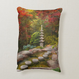 Autumn - A journey begins one step at a time Decorative Cushion
