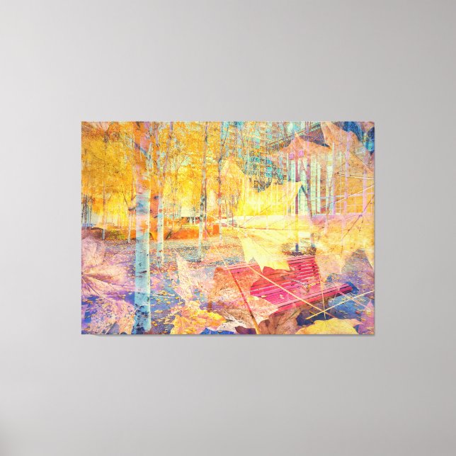 Autumn Abstract Canvas Print (Front)