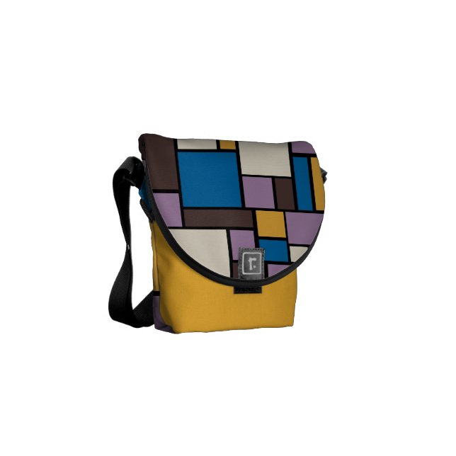 Autumn Abstract Courier Bag (Front Left)