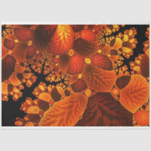 Autumn Abstract Forest Trees Leaves Decoupage Tissue Paper