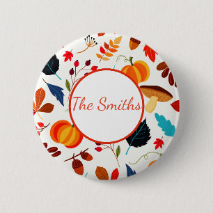 Autumn Abundance Custom 6 Cm Round Badge