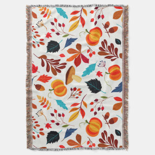 Autumn Abundance Custom Throw Blanket