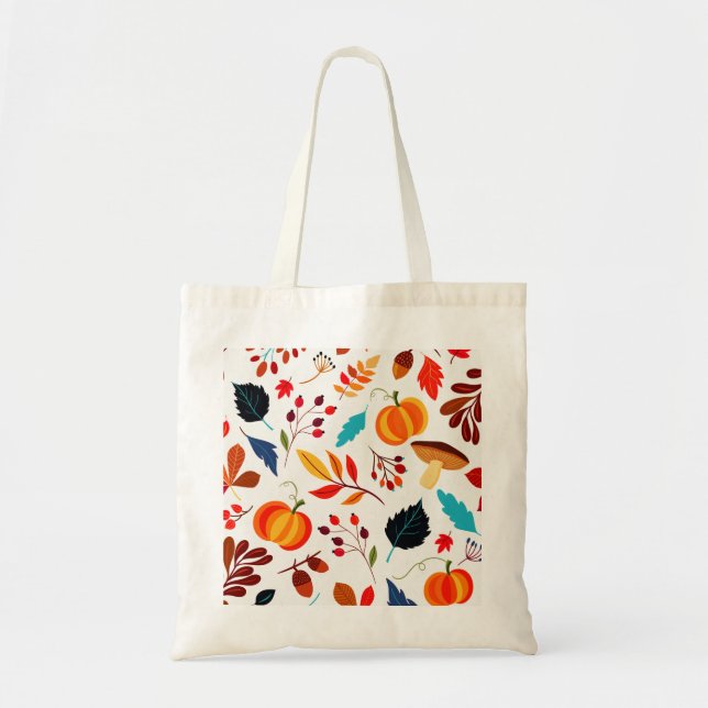 Autumn Abundance Custom Tote Bag (Front)