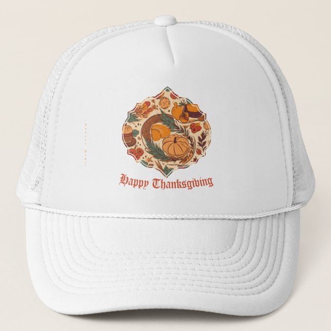 Autumn Abundance Trucker Hat (Front)