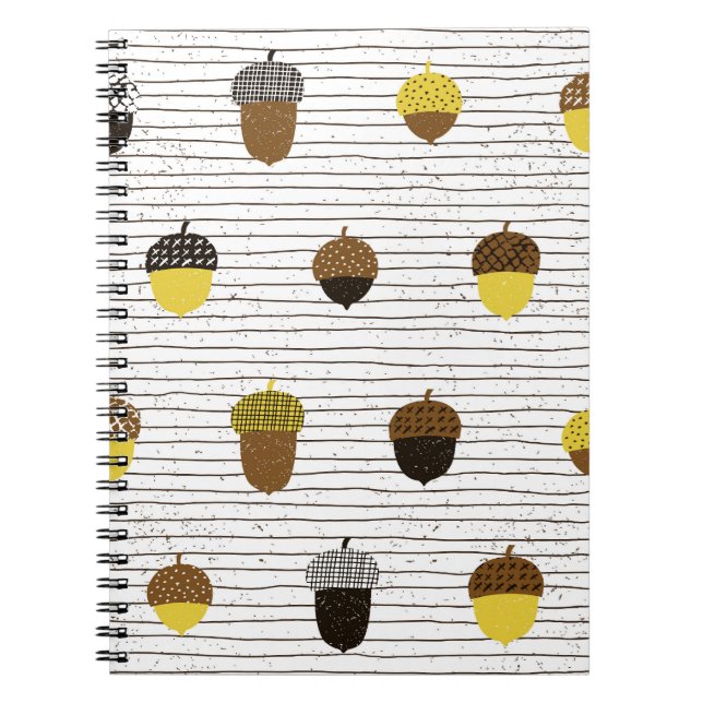 Autumn Acorns: Vintage Vibes Notebook (Front)