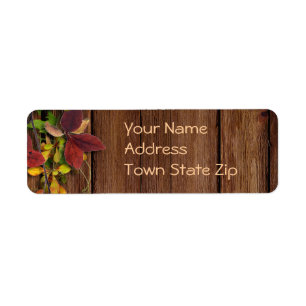 Autumn address labels