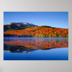 Autumn Adirondack Mountains New York Poster