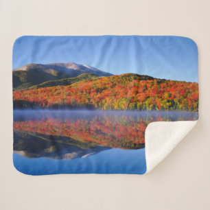 Autumn Adirondack Mountains   New York Sherpa Blanket
