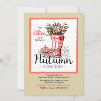 Autumn Adventure Invitation