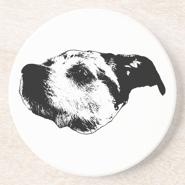 Autumn Afterglow Sip — Terrier Coaster (Front)