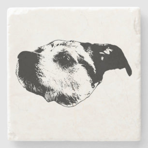 Autumn Afterglow Sip — Terrier Stone Coaster