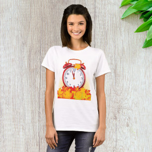 Autumn Alarm Clock Womens T-Shirt