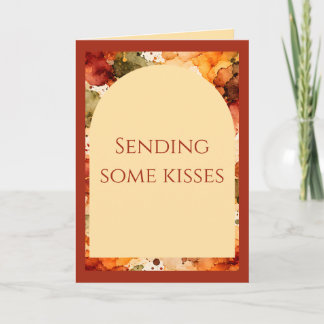 Autumn Alcohol Ink Abstract Pattern Card