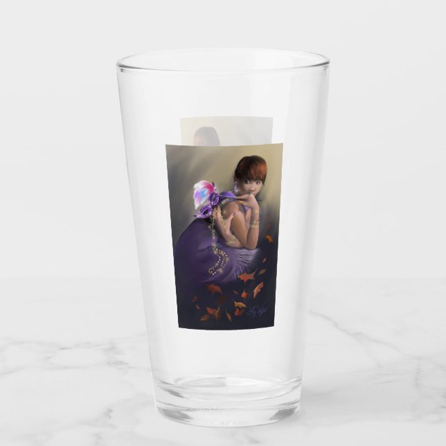 Autumn Allure Glass Cup (Front)