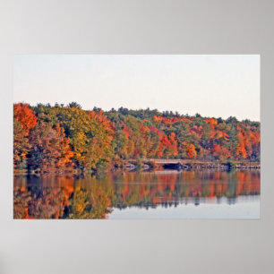 Autumn Along The Wisconsin River Poster