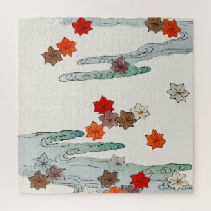 Autumn and water illustration. jigsaw puzzle