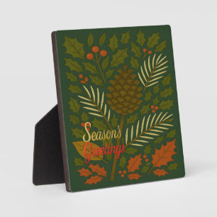 Autumn and Winter Holidays Season's Greetings Plaque