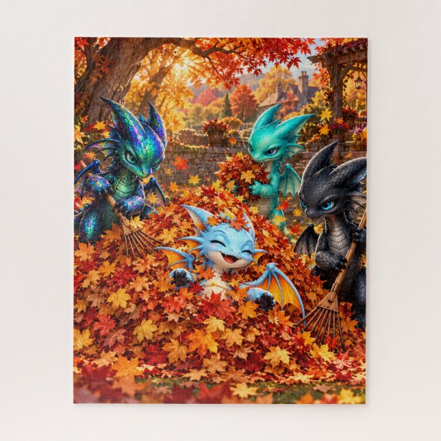 Autumn Antics Jigsaw Puzzle (Vertical)