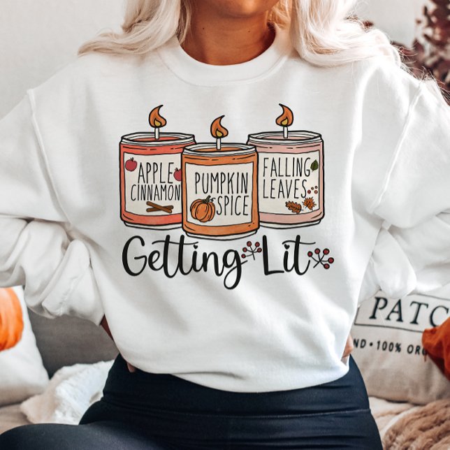 AUTUMN APPLE CINNAMON PUMKIN SPICE GETTING LIT SWEATSHIRT (Creator Uploaded)