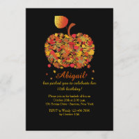 Autumn Apple Invitation