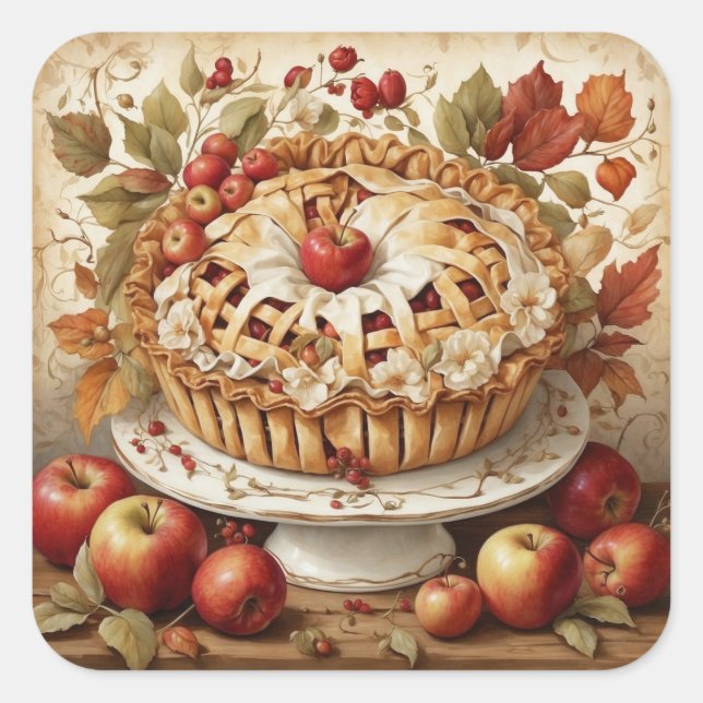 Autumn Apple Pie Stickers (Front)