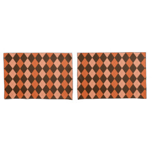 Autumn Argyle Pillowcase