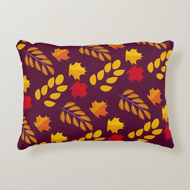 Autumn Art Pattern Pillow (Front)