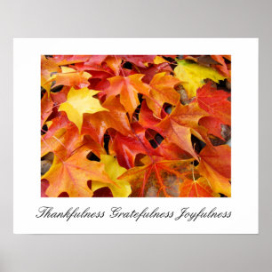 Autumn Art prints Thankfulness Gratefulness Joy