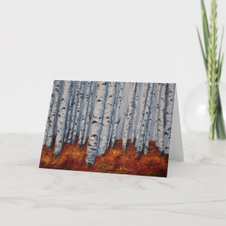 Autumn Aspens Greeting Card Artist Alison Galvan