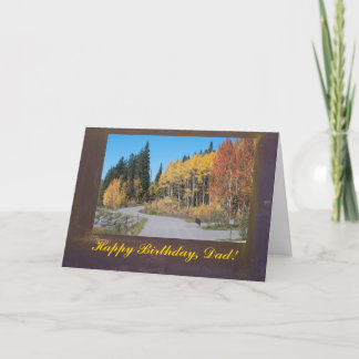 Autumn Aspens Happy Birthday, Dad Card