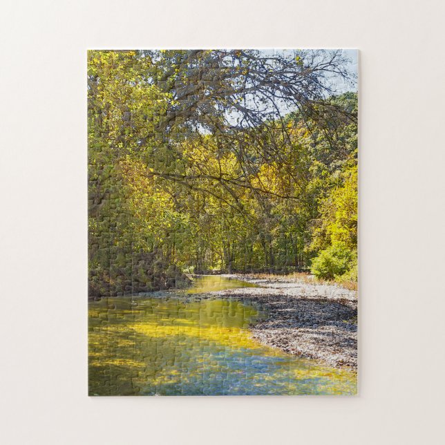 Autumn At Busiek Painterly Jigsaw Puzzle (Vertical)