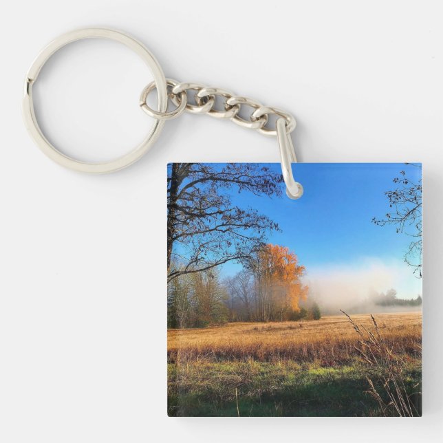 Autumn at Champoeg State Park, Oregon Poster Magne Key Ring (Front)