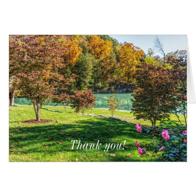 Autumn At Dogwood Thank You Card (Front Horizontal)