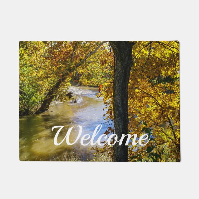 Autumn At James River Bend Welcome Doormat (Front)