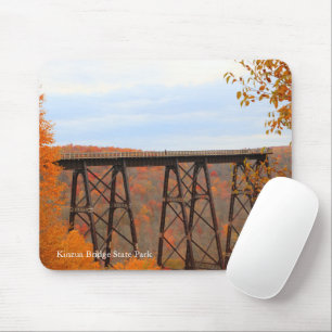 Autumn at Kinzua Bridge Colorful Picturesque Mouse Mat