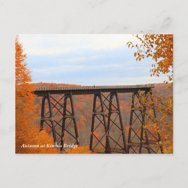 Autumn At Kinzua Bridge Postcard (Front)
