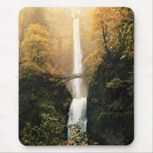 Autumn at Multnomah Falls, OR Mouse Mat
