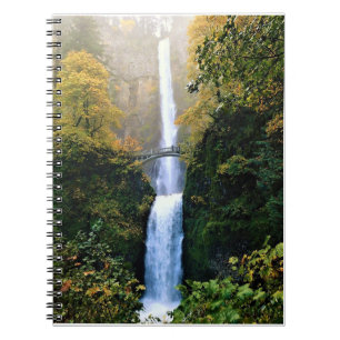 Autumn at Multnomah Falls, OR Notebook