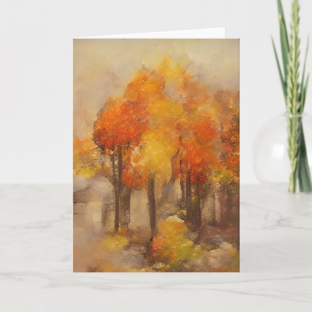 Autumn at My House Card (Front)