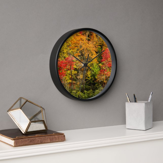Autumn at Sims Pond North Carolina, Blue Ridge Clock (Office)